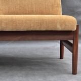 Modular teak sofa, Scandinavian vintage 1960s