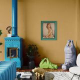 French signed nude painting 60's