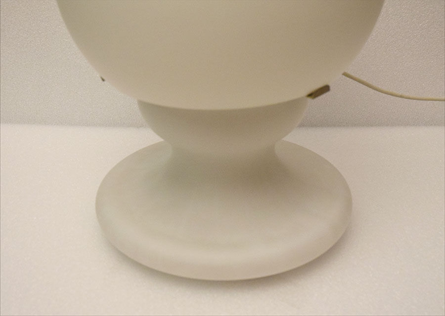 Large Opaline Blown Glass Lamp, 1970s