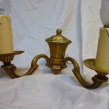 Deux appliques Lucien Gau en bronze