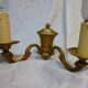 Deux appliques Lucien Gau en bronze
