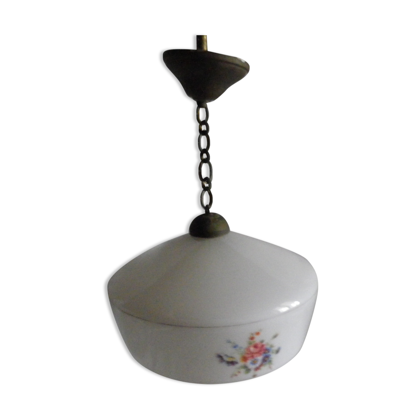 Opaline chandelier flower pattern