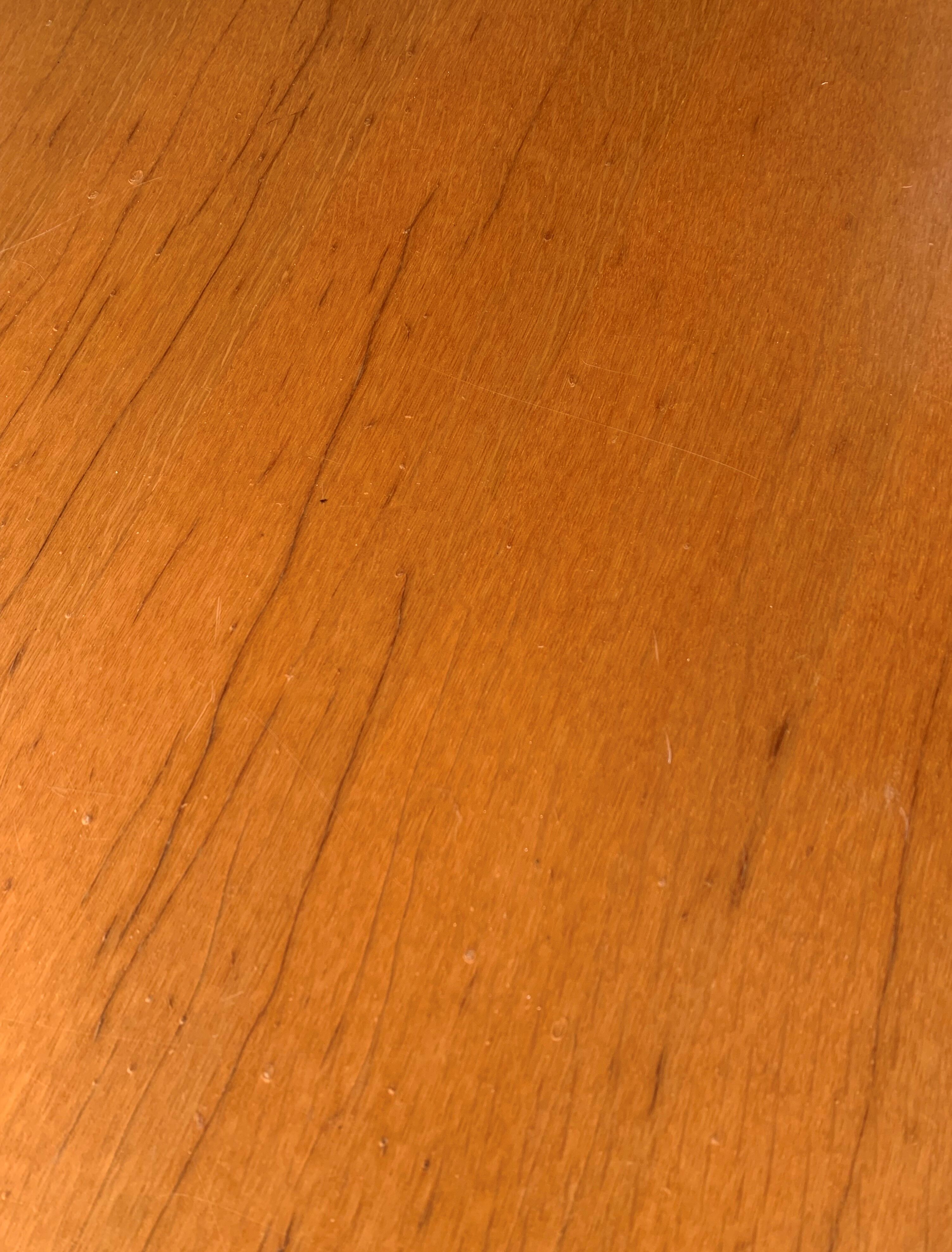 Natural mahogany desk 1960s