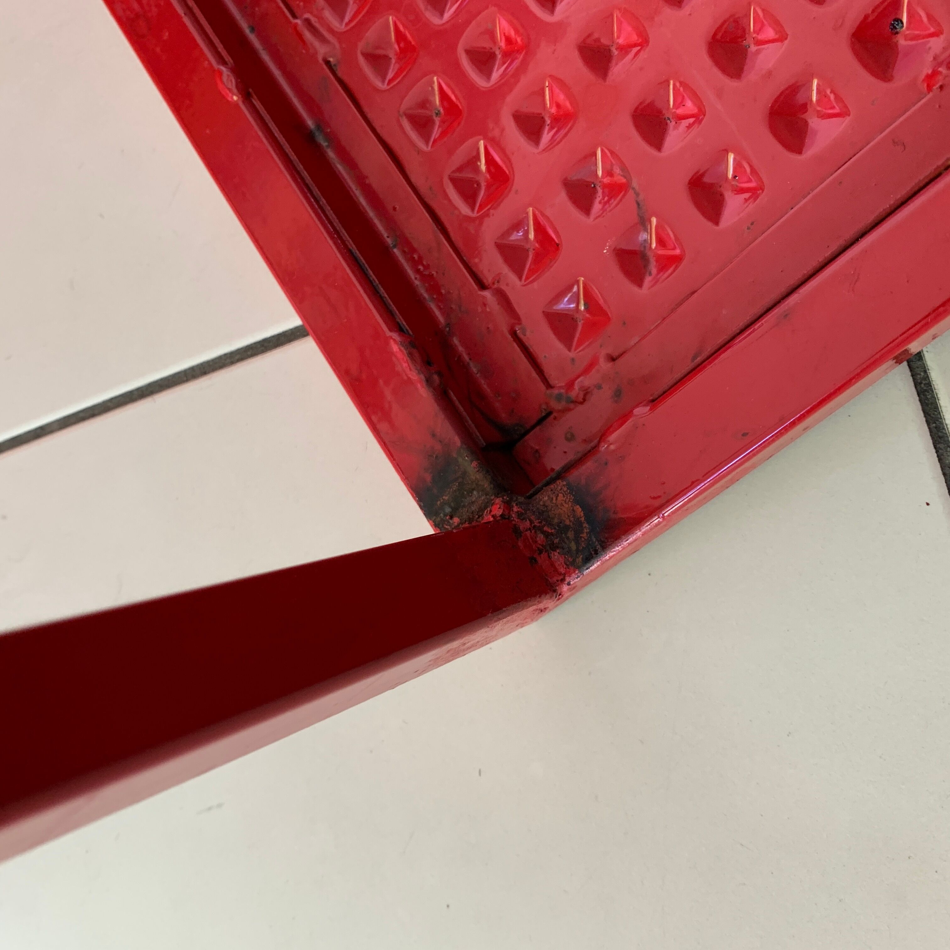 Metal stool from the 80s Italy