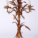 Gilt ‘Sheaf of Wheat’ Table Light, Florentine Table Lamp by Hans Kögl, 1960s