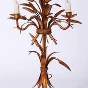 Gilt ‘Sheaf of Wheat’ Table Light, Florentine Table Lamp by Hans Kögl, 1960s