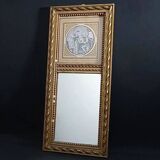 Small antique mirror "mini trumeau"
