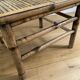 Vintage square bamboo coffee table, H. 38cm W. 47cm D. 47cm