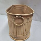 Patinated zinc planter