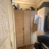 Solid oak cabinet and cannage