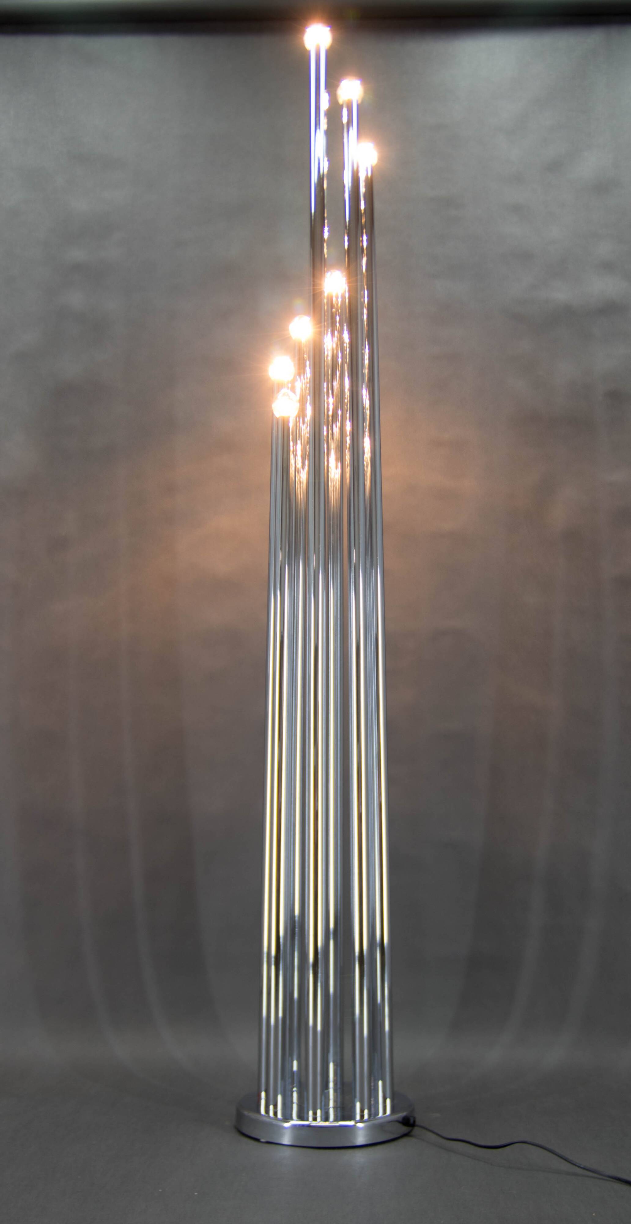Chrome floor lamp by Goffredo Reggiani, 1970s