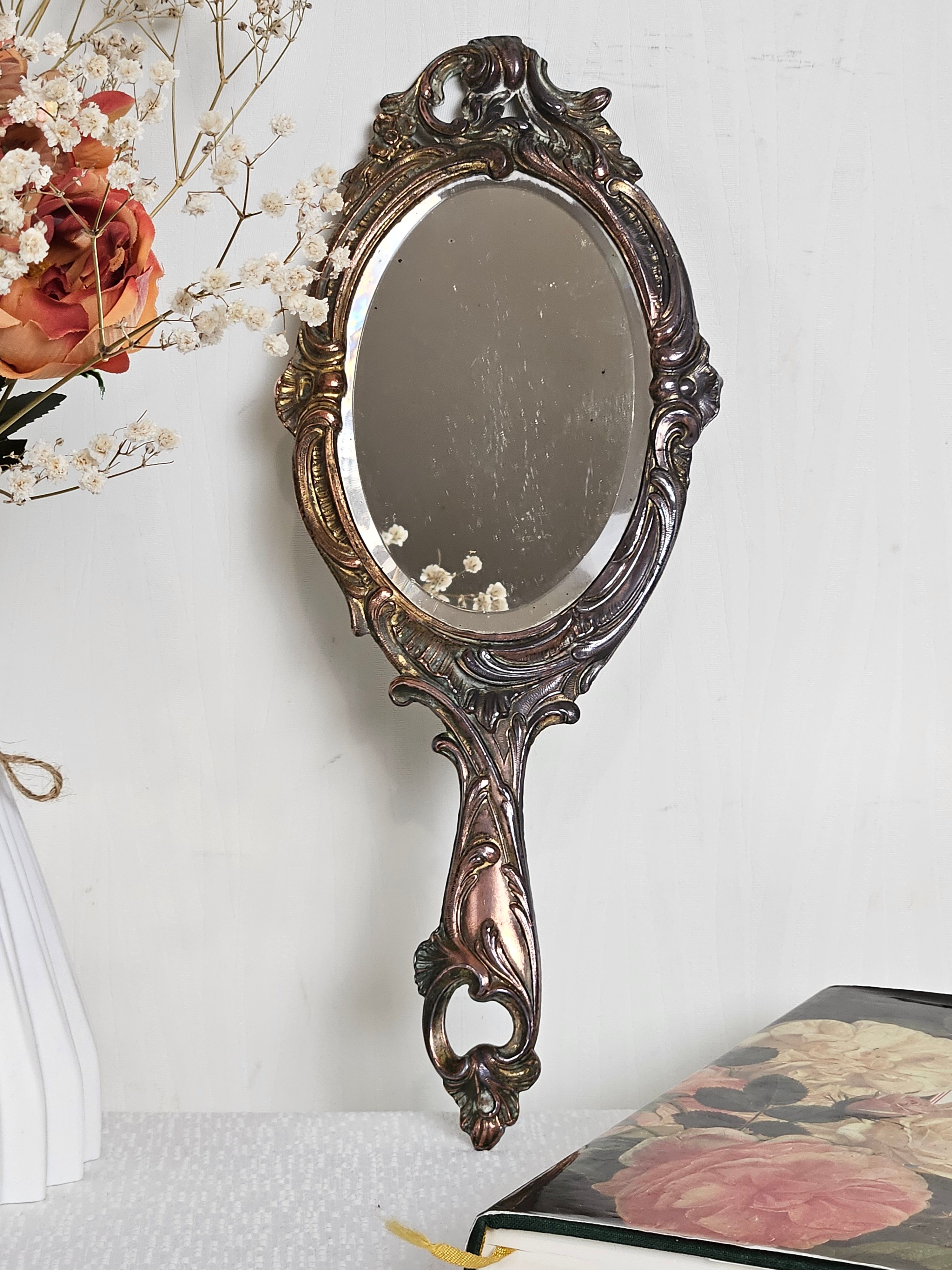 Louis XV style hand mirror