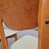 Set of 5 vintage Scandinavian style chairs