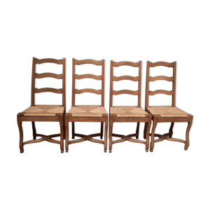 Serie de 4 chaises os