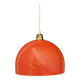 Vintage orange glass pendant globe