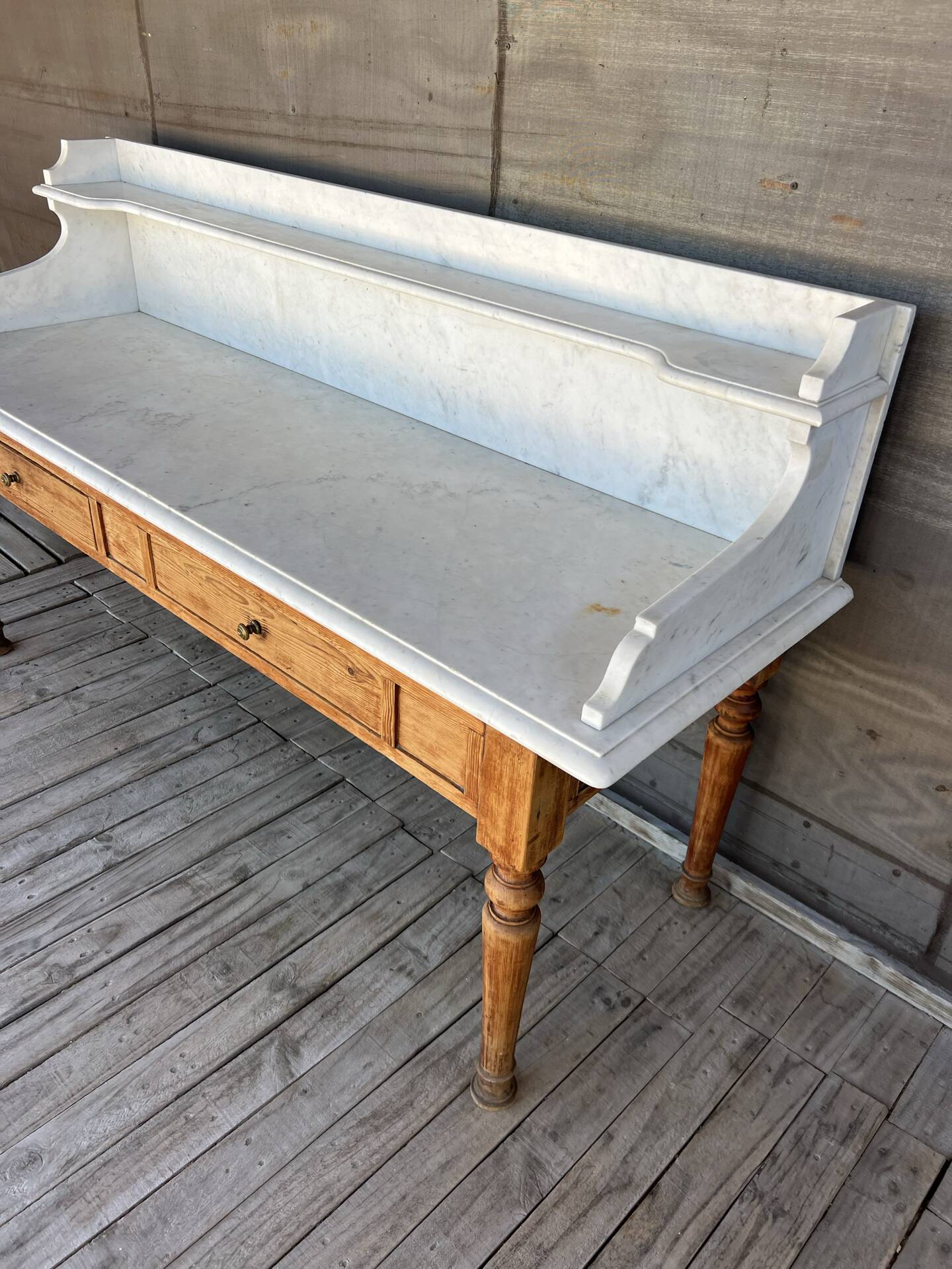 Large marble console