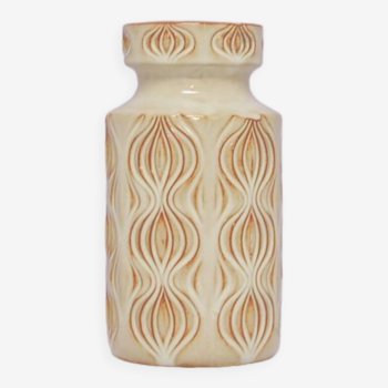 Vintage beige amsterdammer west germany vase scheurich