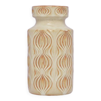 Vase vintage beige amsterdammer allemagne de l'ouest scheurich