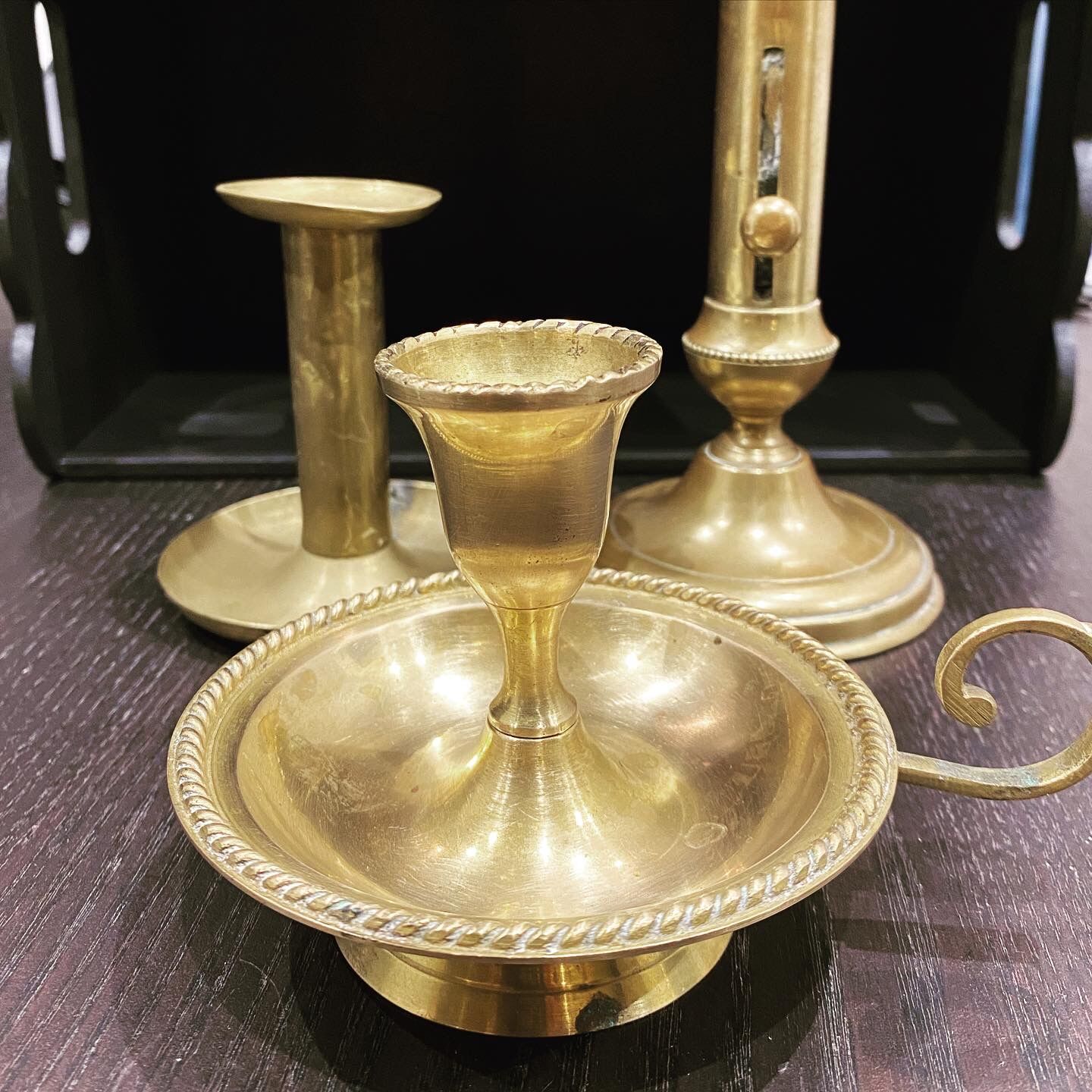 Brass candlestick