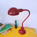 Burgundy flexible casserole lamp, 1960