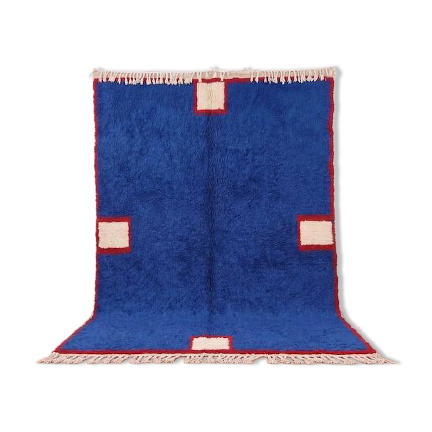 Grand tapis berbère marocain traditionnel authentique taille 3/4 m