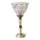 Vintage Holophane glass tulip crystal table lamp