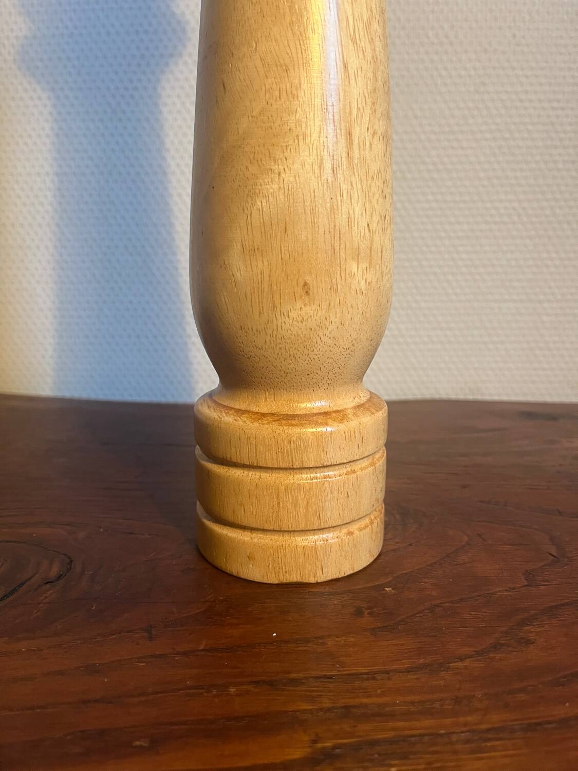 XL pepper mill in natural wood from the 80s