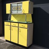 Yellow Formica buffet