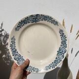 Set of 8 flat plates iron earth model Longchamp Alésia