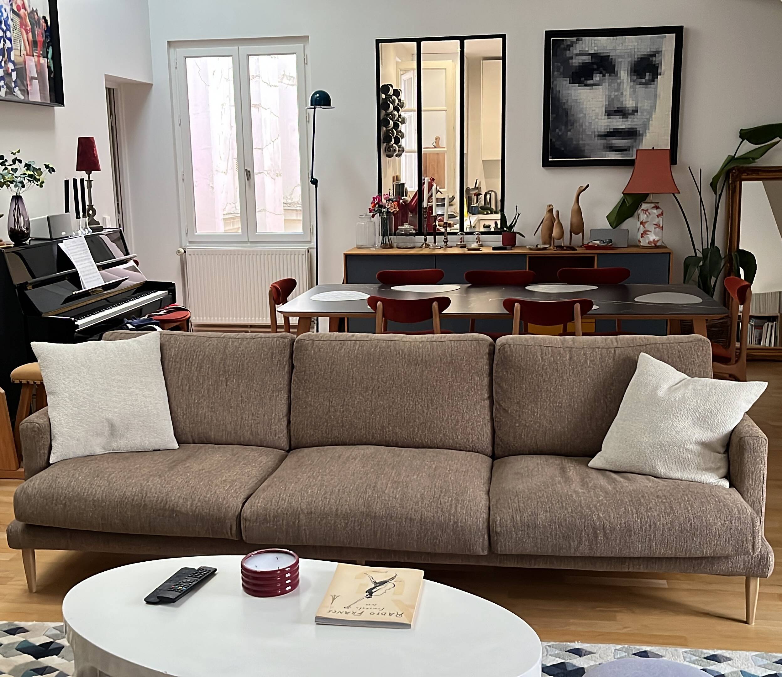 Canapé Veneda, moderne, style scandinave, 4 places
