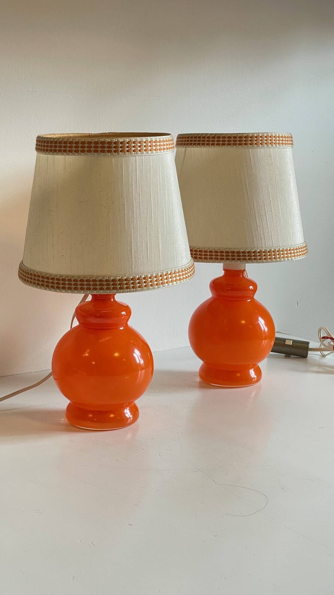 Pair of vintage lamps from the 70s
