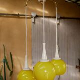 Hanging lamp cascade 3 vintage globes