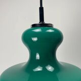 Rare green galaxy glass suspension light by Peill and Putzler 1960