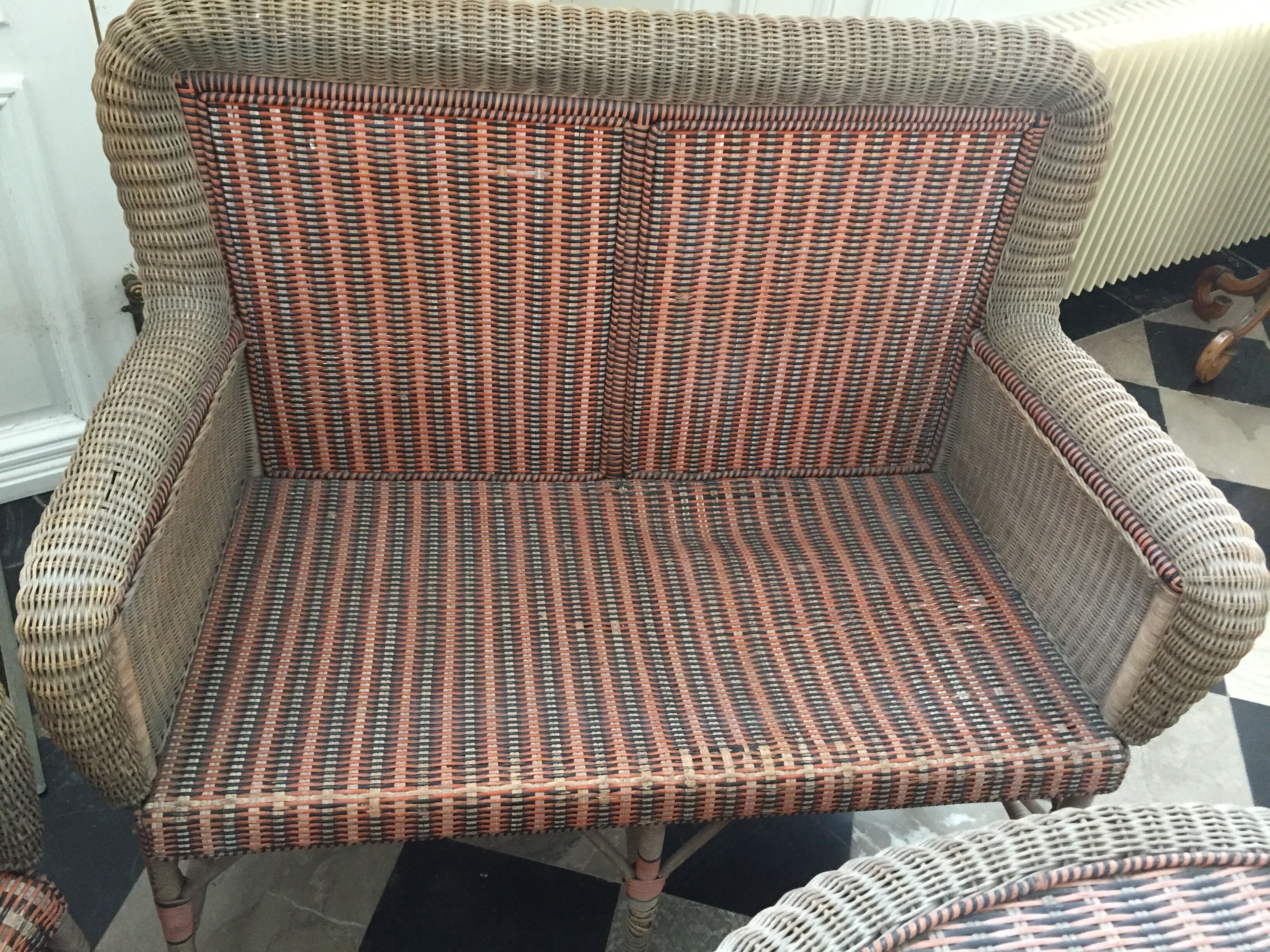 rattan lounge around 1900