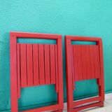 Pair of folding chairs, vintage Habitat