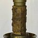 Old gilded bronze candle holder lamp bases