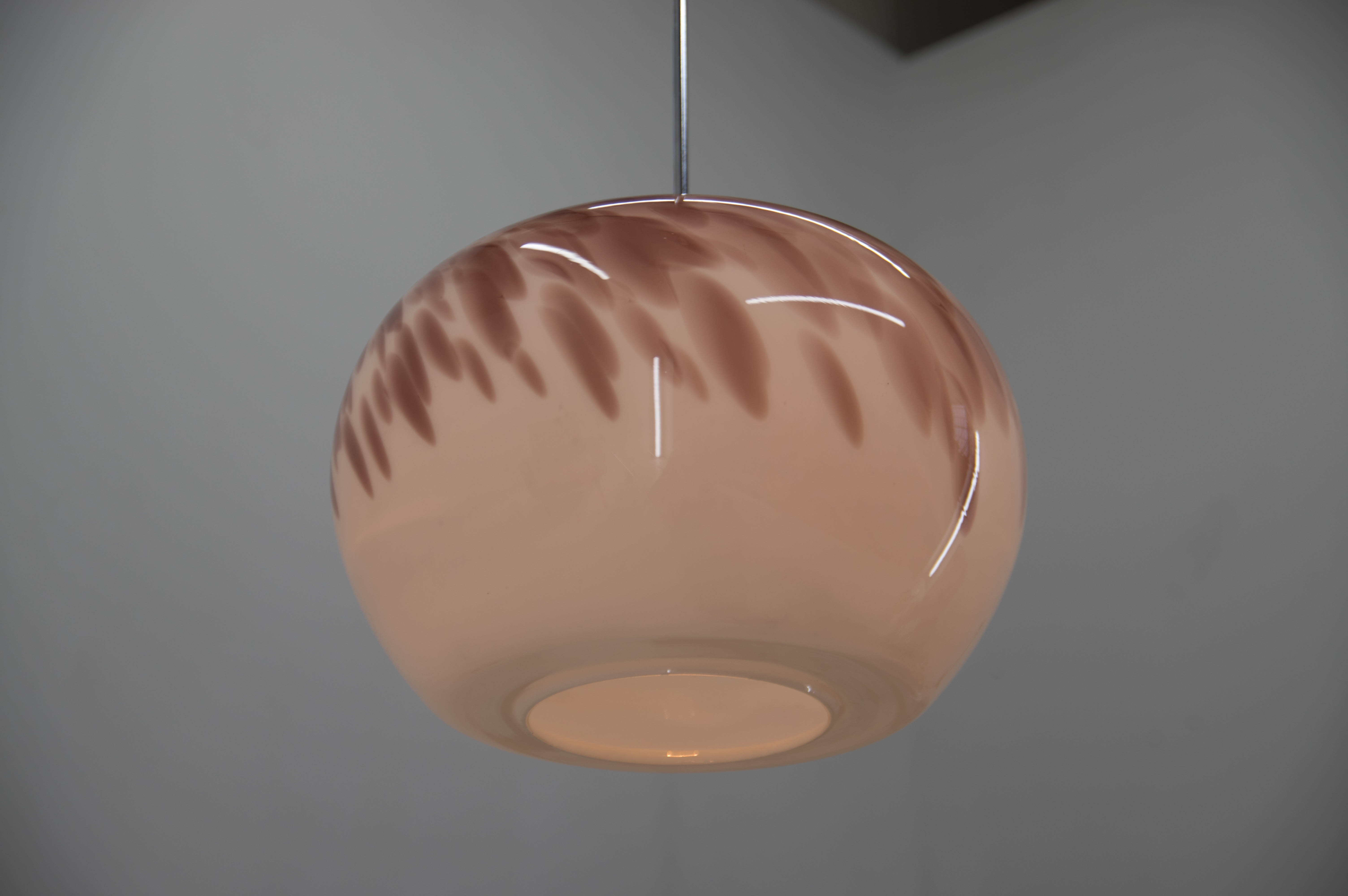 Art Glass Pendant, Czechoslovakia, 1970s