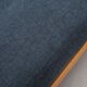 1960s daybed in beechwood, darkblue polstery