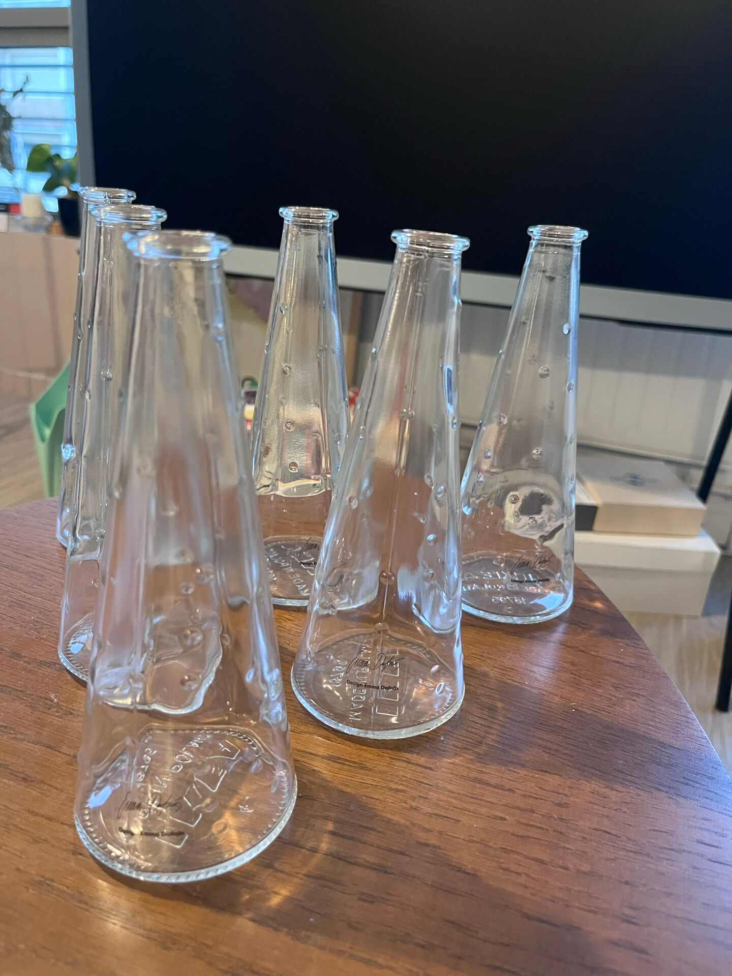 Set of 6 vintage IKEA vases, design by Emma Dafnäs.