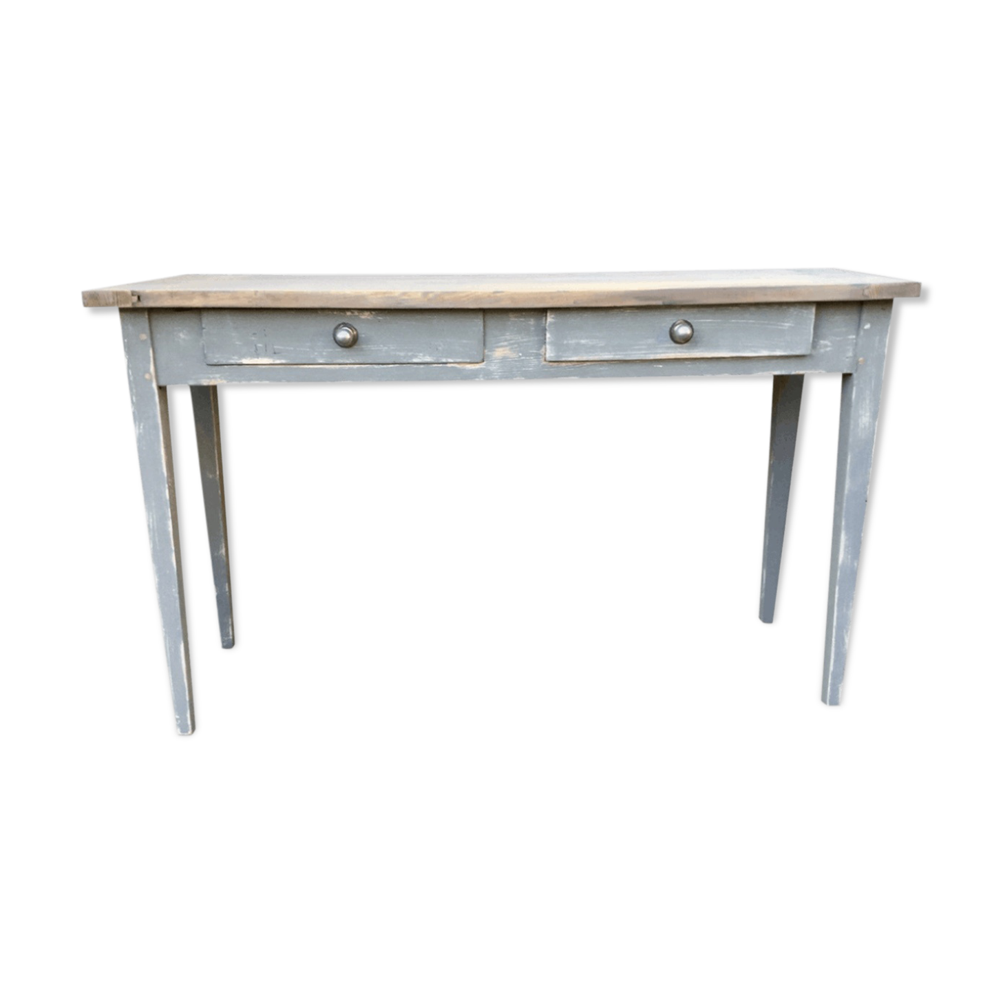 Vintage grey patinee console
