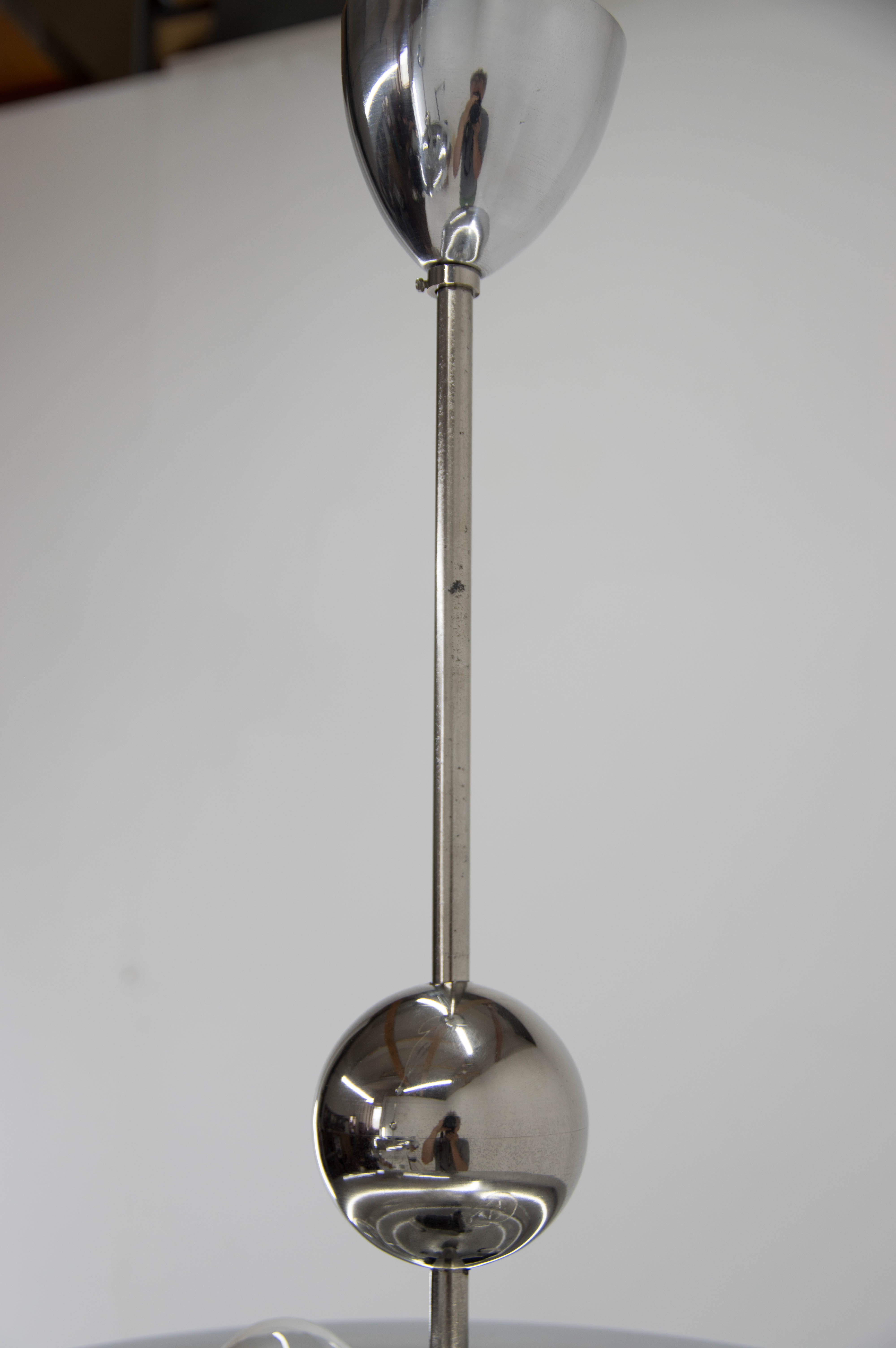 Set of Two Bauhaus Chandeliers, 1930s, Restored