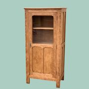 Parisian cabinet glazed raw wood nymphs and carved art nouveau decorations