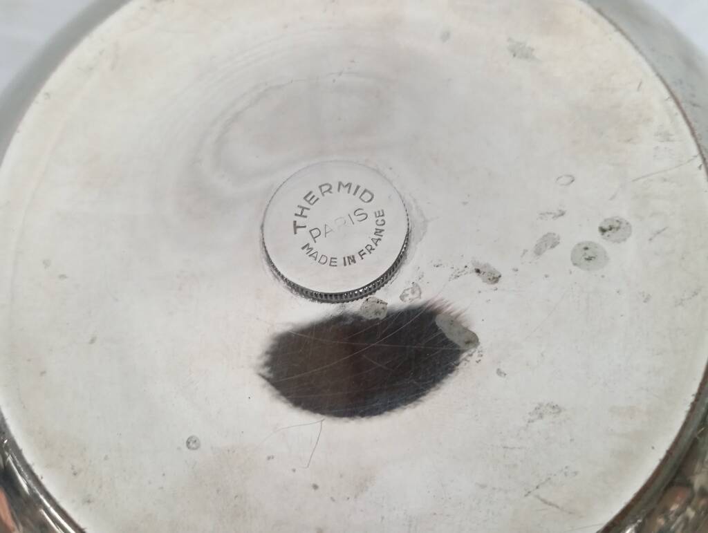 Thermid silver metal tomato ice bucket