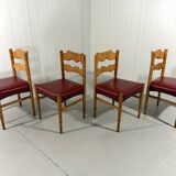 Henning Kjaernulf dining chairs Razor, Denmark