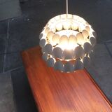 White metal pendant lamp from the mid-century by H. Zender for Temde.