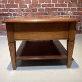 Wood and marble coffee table