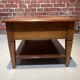Table basse en bois et marbre