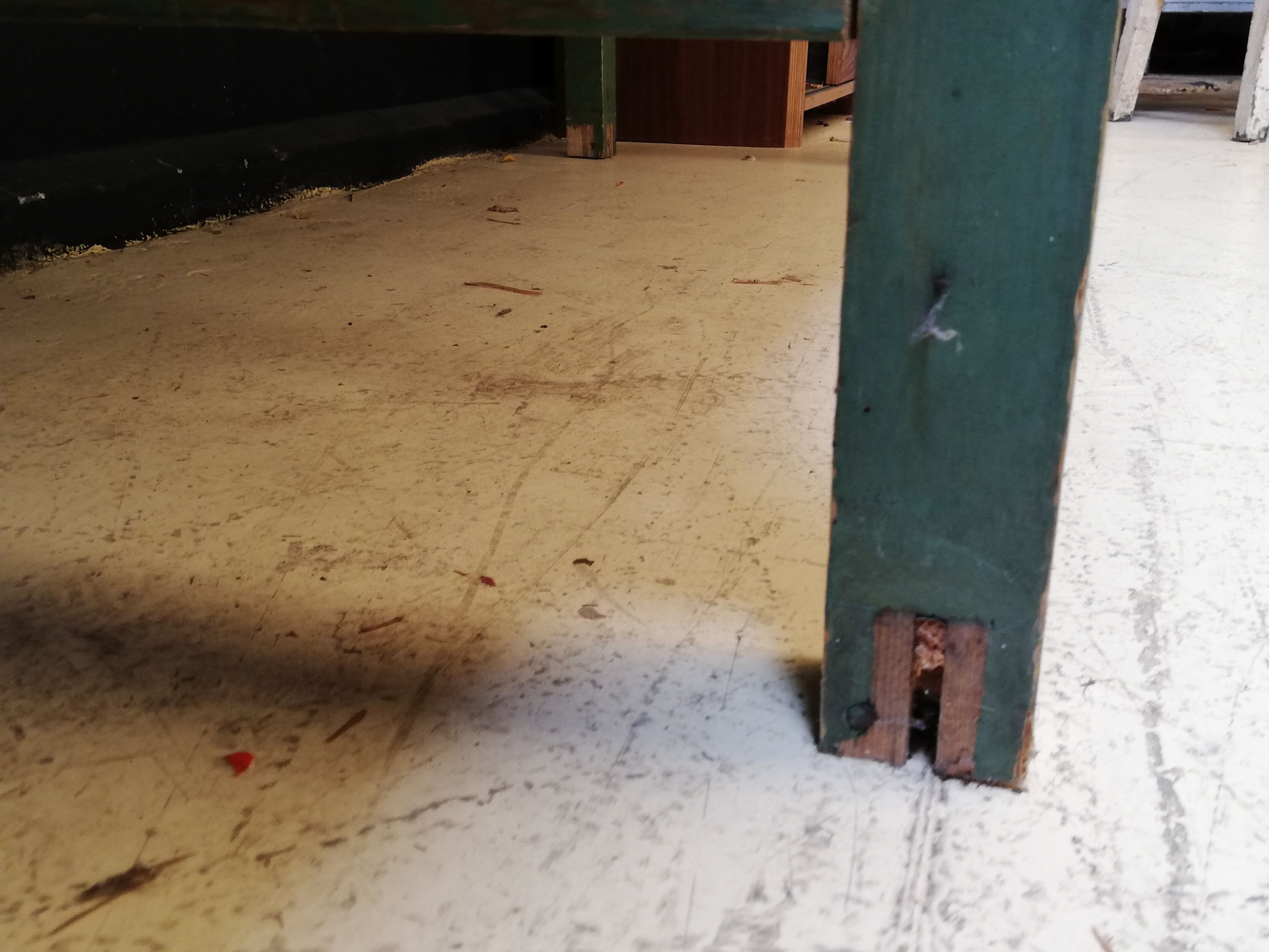 Old draper table 8/10 people, 2,70m