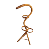 Plant holder bamboo rattan snake vintage