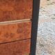 Roche Bobois Mahey black lacquer and burl commode with 3 drawers.